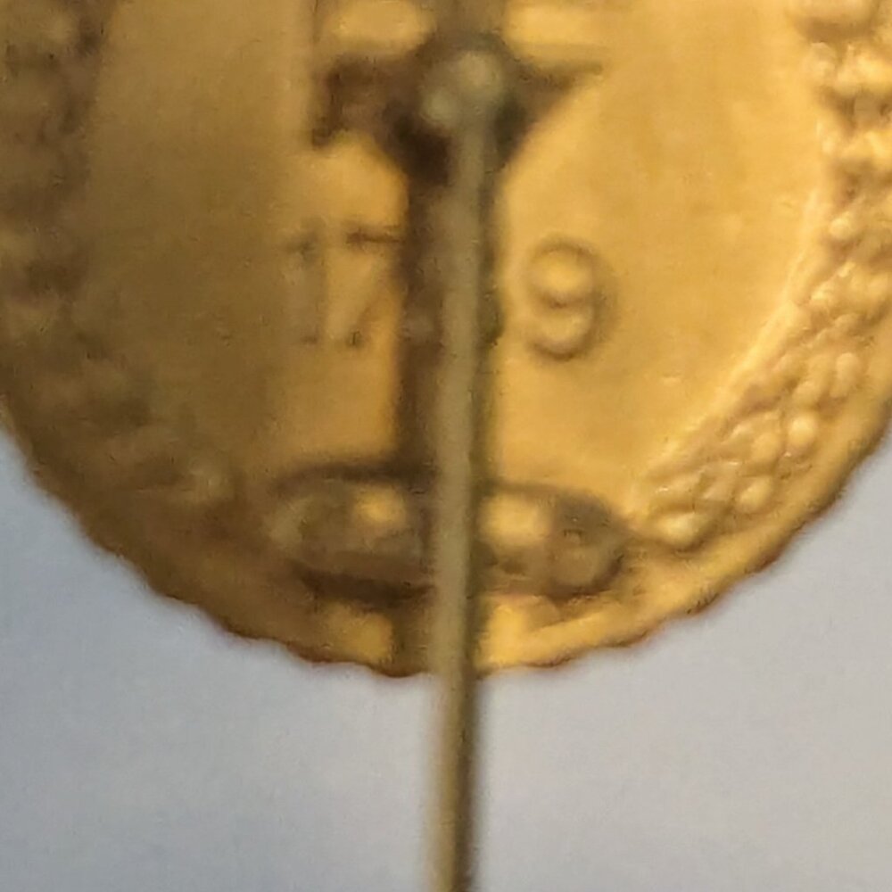 ULTRA RARE Limited Signed CHRISTIAN DIOR RF 1789 Bicentenary Coin Stick Pin - Picture 7 of 7